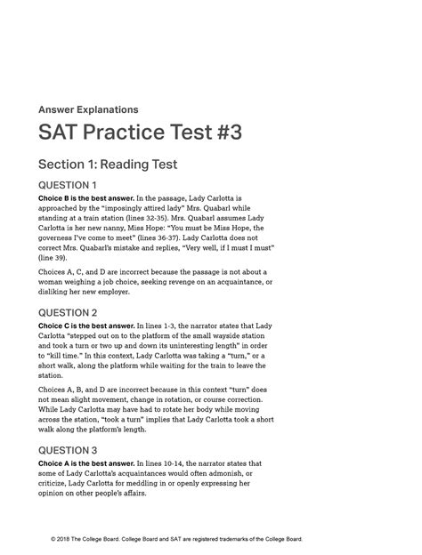 sat practice test 3 answers and explanations